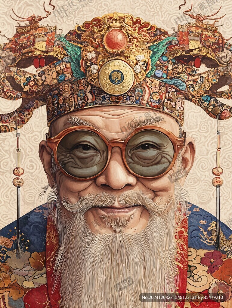 福祿壽插畫文創(chuàng)插畫