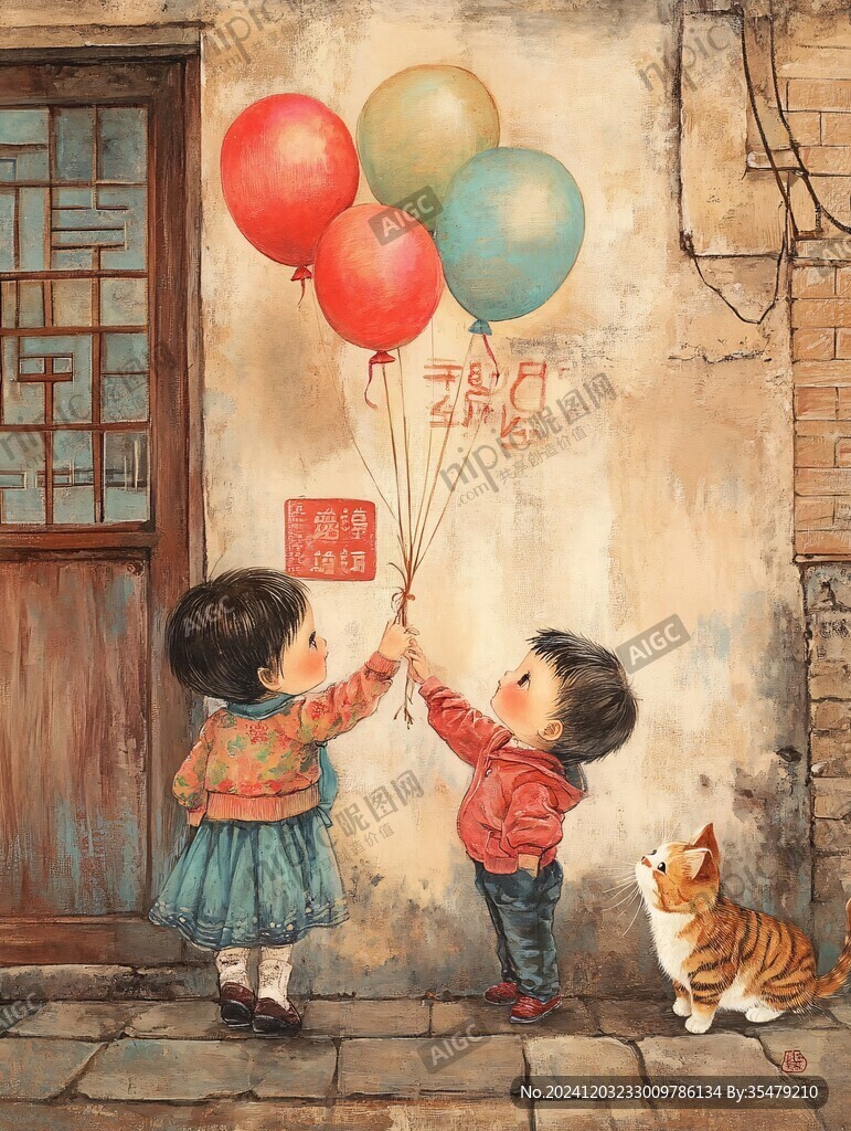 懷舊童年插畫