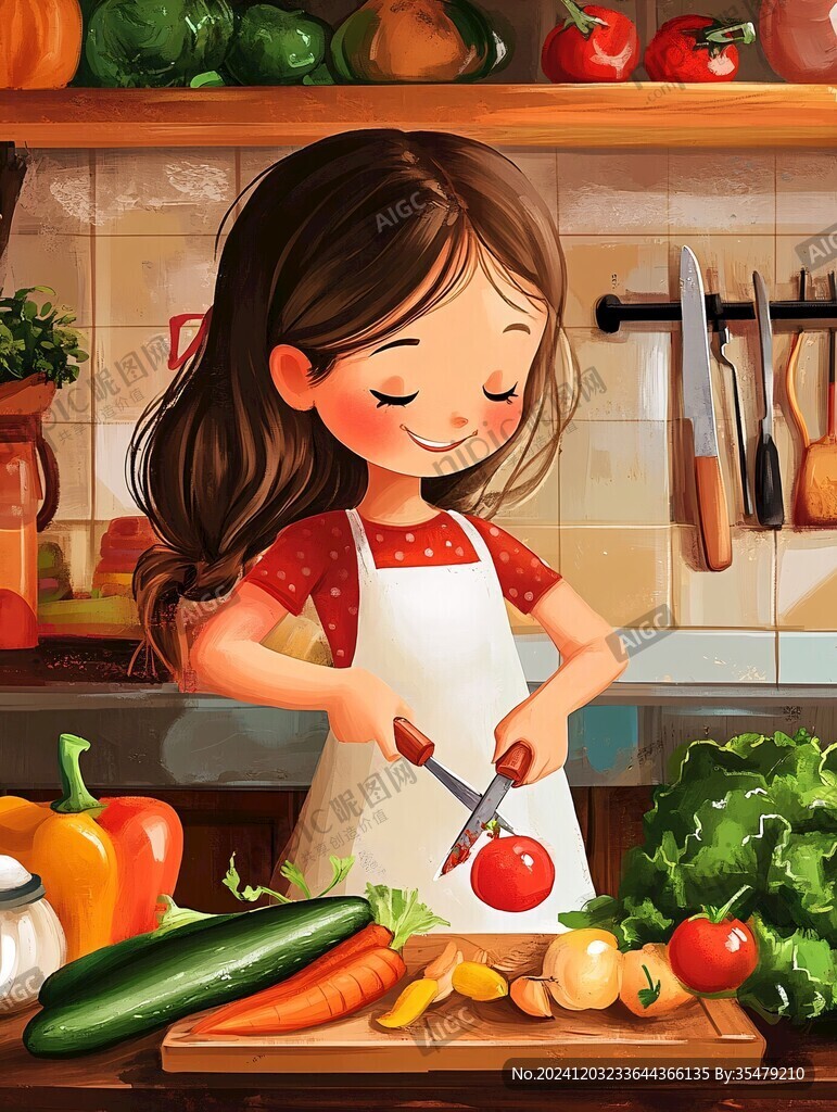 做菜插畫