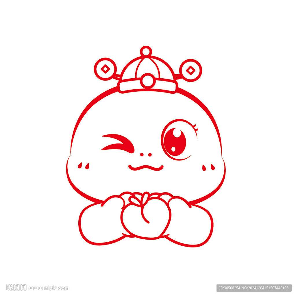 蛇寶寶愛心桃