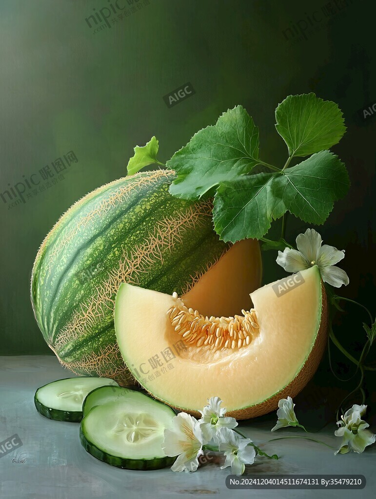 高清花皮甜瓜
