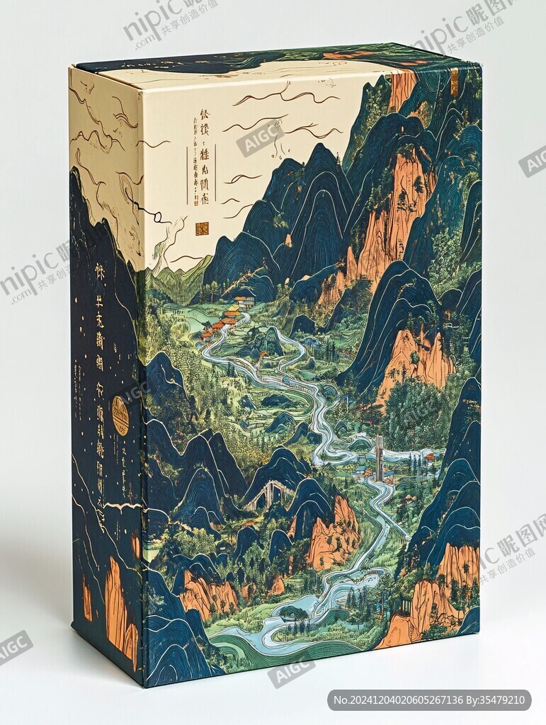 正山小種插畫包裝