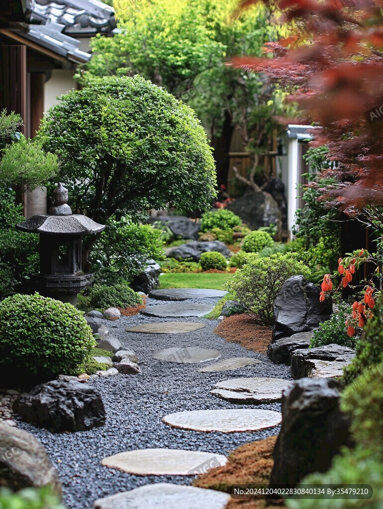日本家庭院落