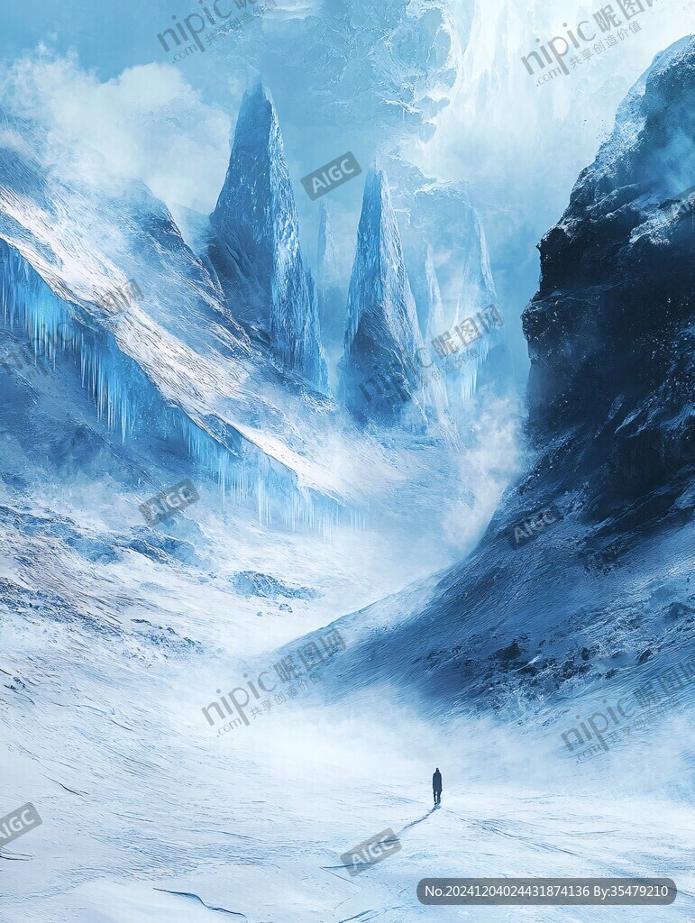 奇幻冰火景象
