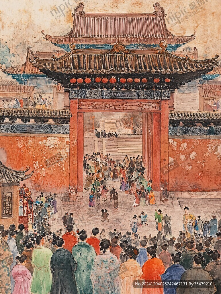 文武百官上朝場(chǎng)景