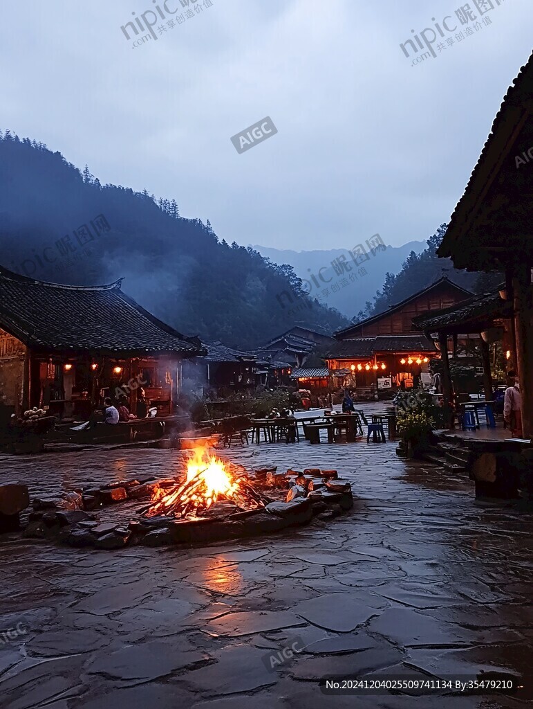 苗寨晨曦