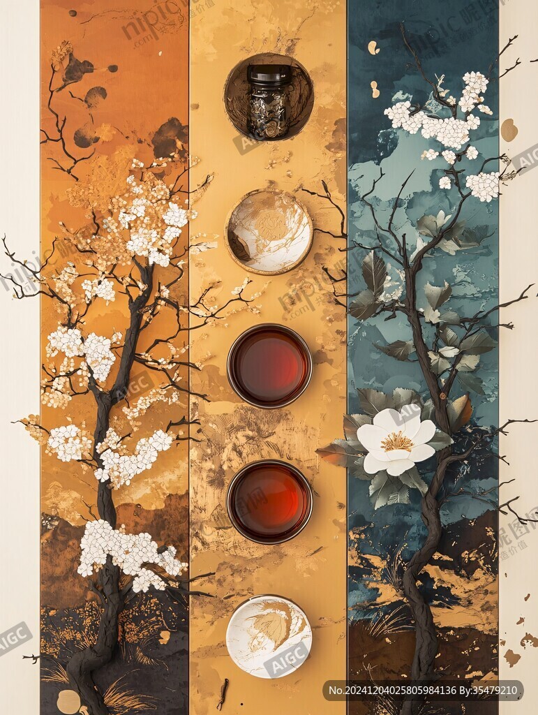 茶葉創(chuàng)意裝飾畫