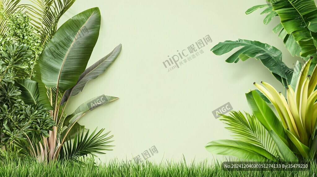 植物綠化背景