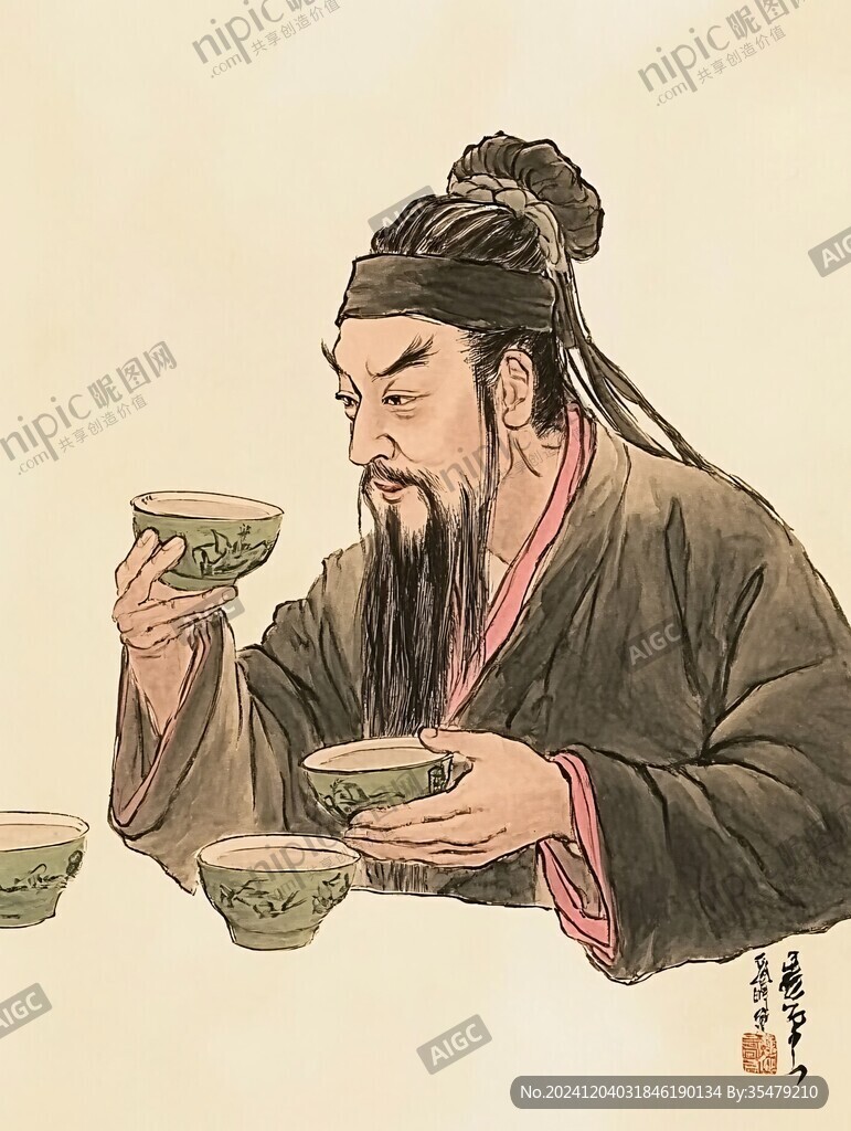 古代人物吃面