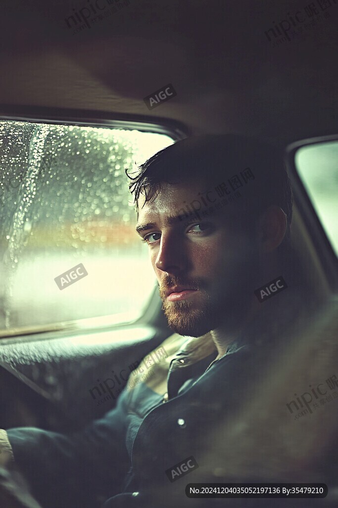 汽車里看雨