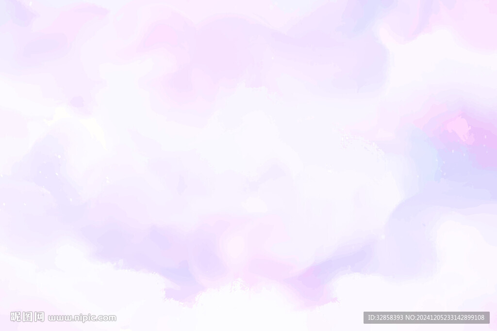 淡紫色水墨夢幻矢量背景