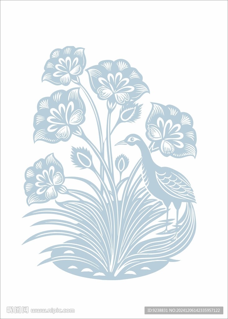 孔雀花鳥畫