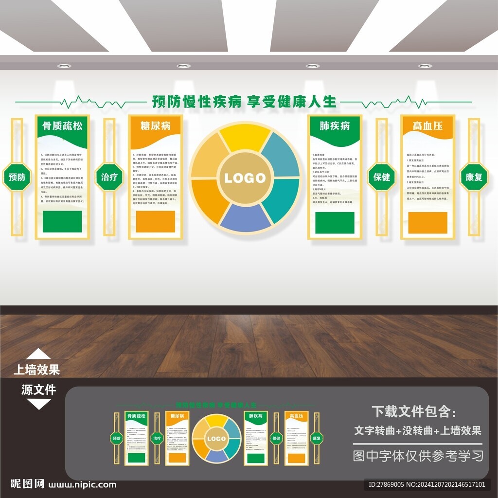 慢性病預(yù)防文化墻展板