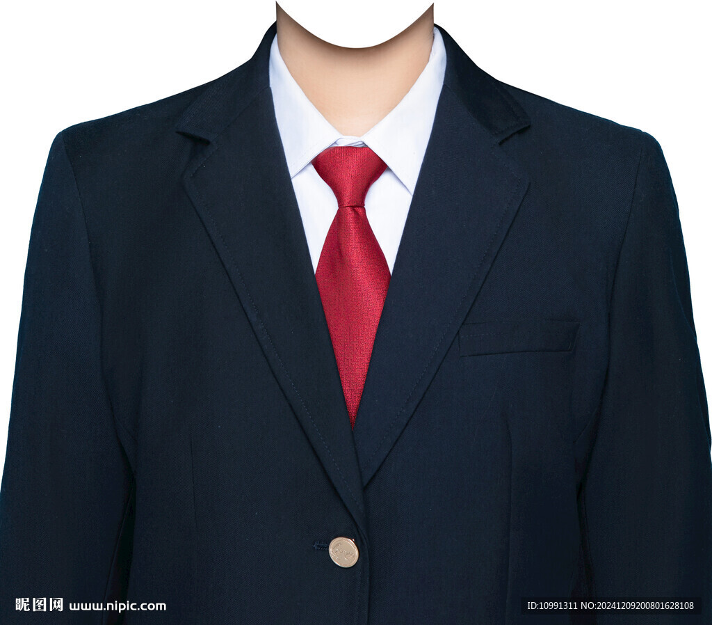 女西服正裝西裝紅領(lǐng)帶證件照衣服