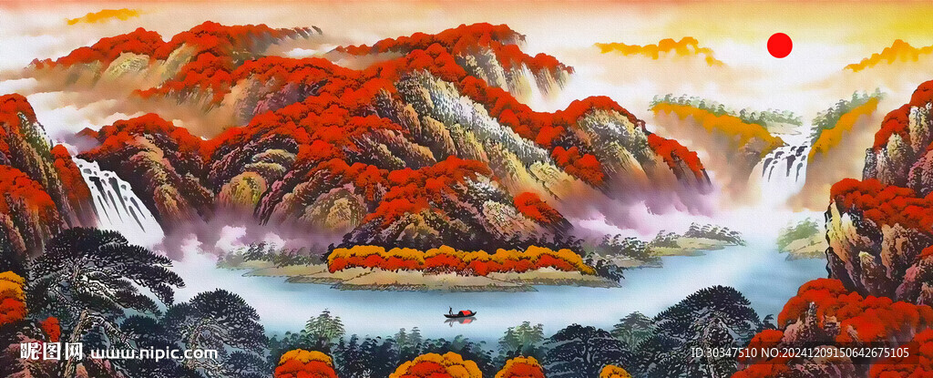 鴻運當(dāng)頭客廳山水畫