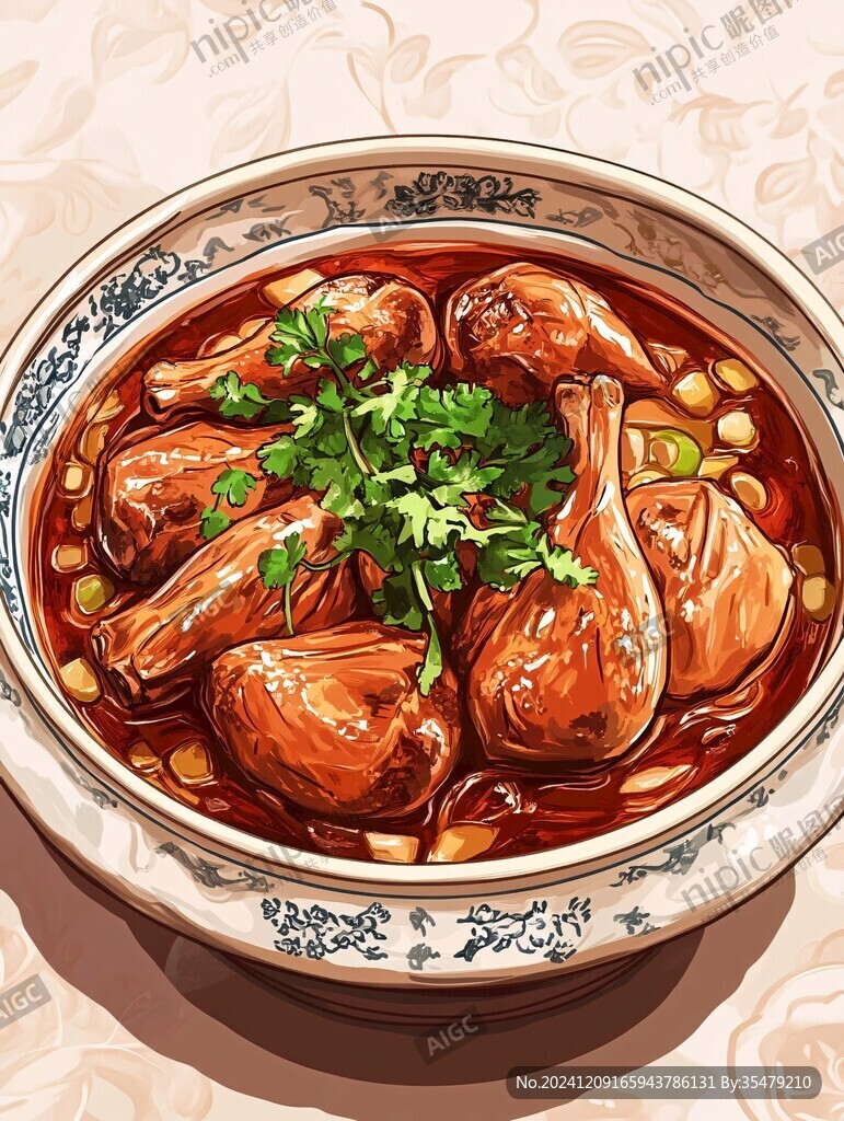 肥腸面插畫