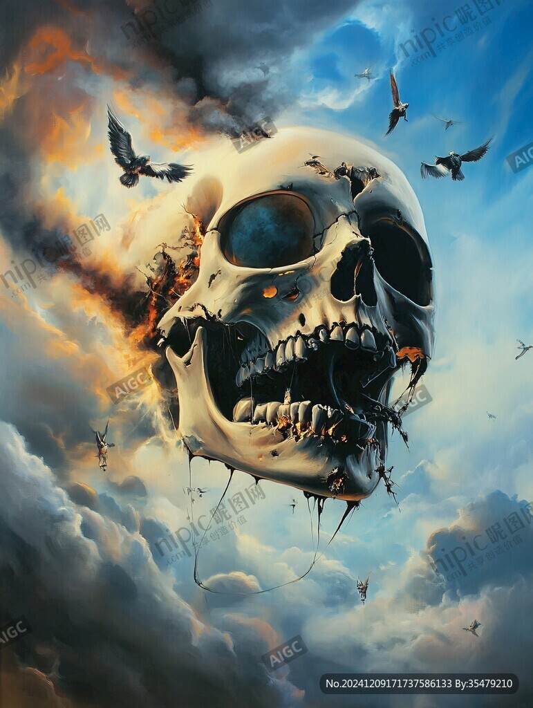 骷髏插畫