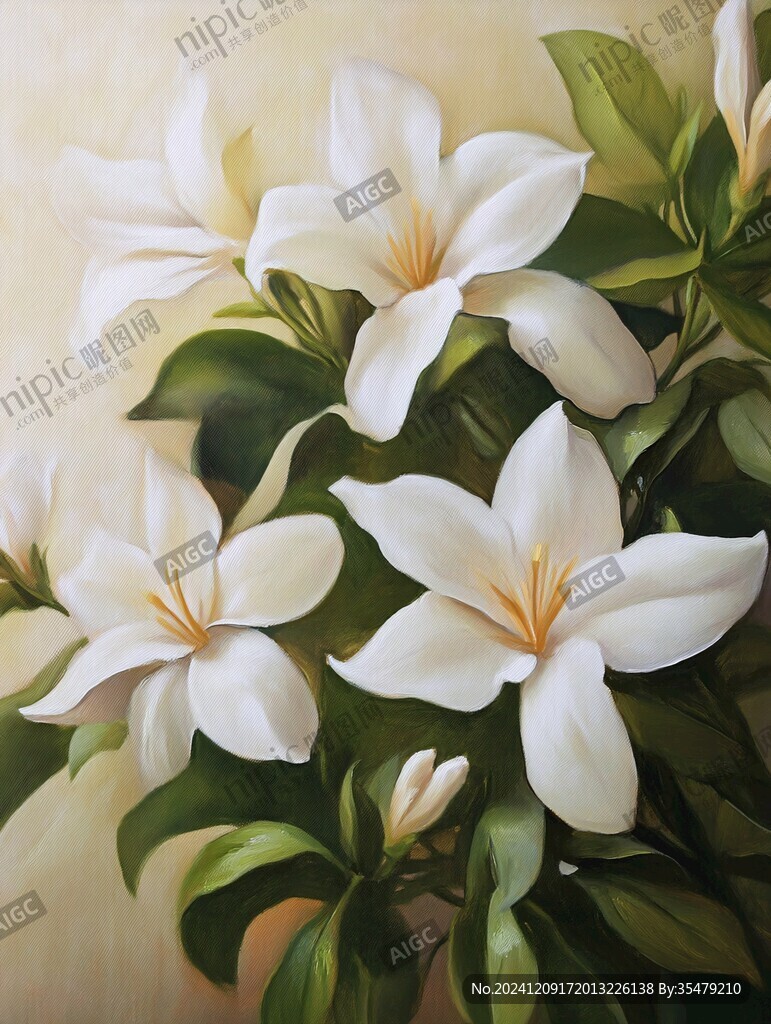 雞蛋花壁畫