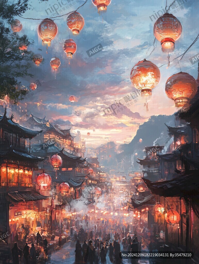 古代繁華夜市