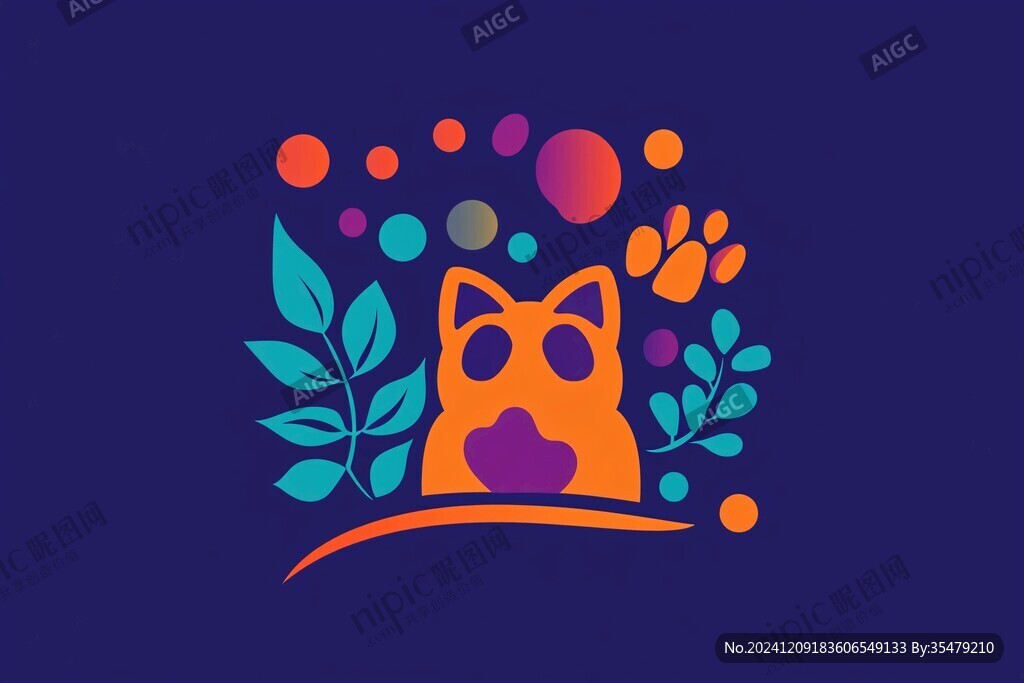 貓主題logo