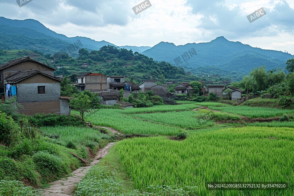 桂北農村風光