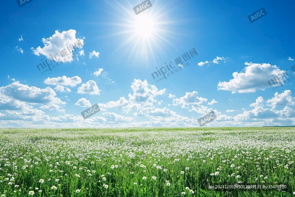 灑滿陽光的草地
