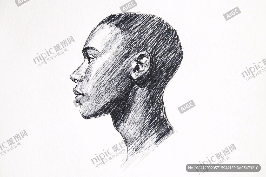 素描人像