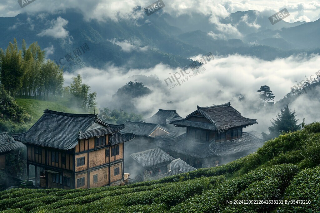 茶園與云海