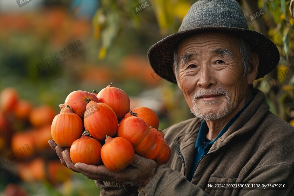 冬日紅柿染山鄉(xiāng)