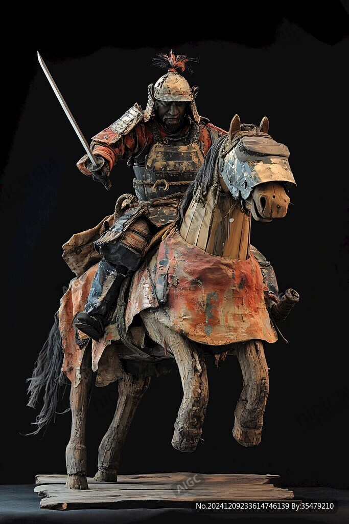 武士出征擺件