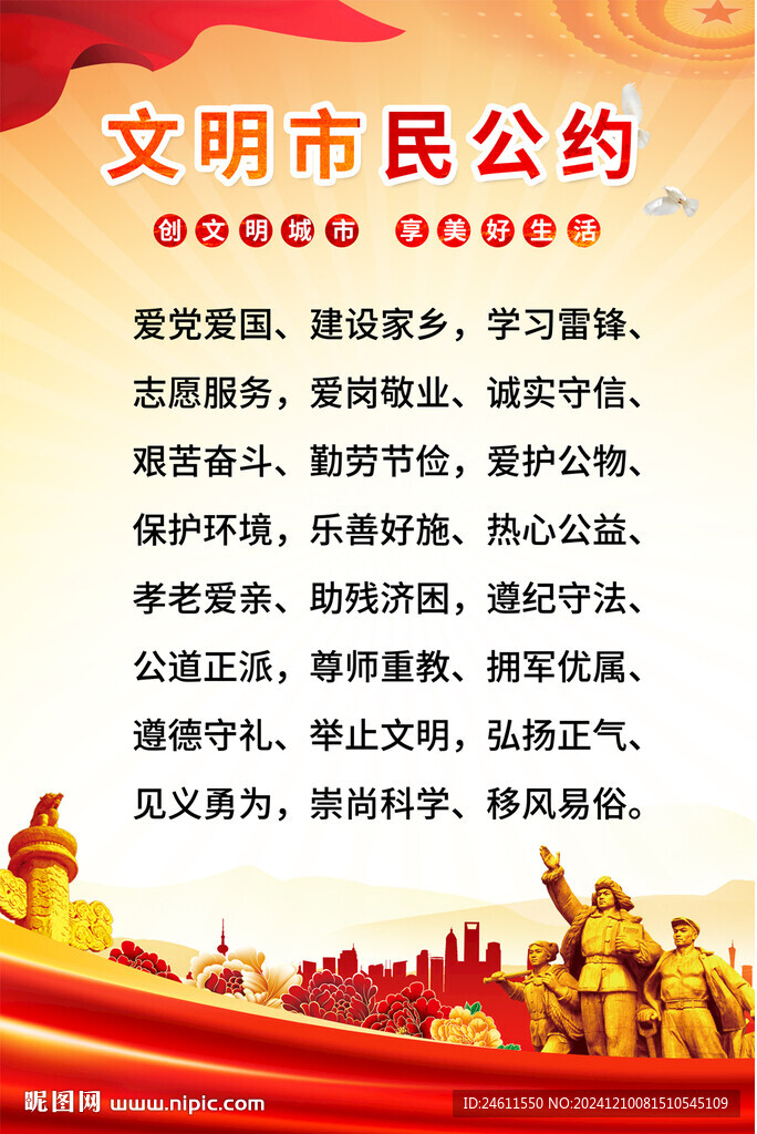 市民文明公約海報
