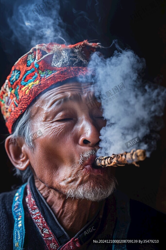 抽旱煙的大財主