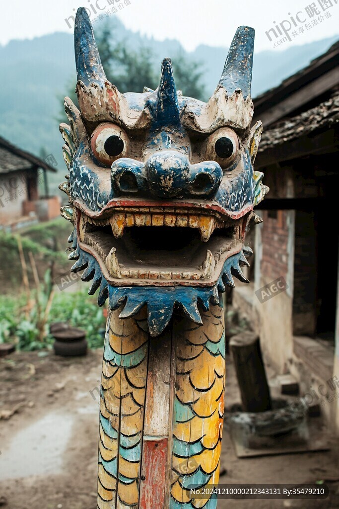 土家神獸雕像