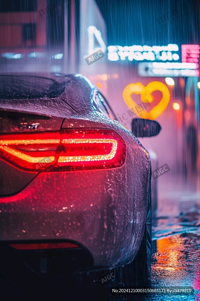 雨夜行人與車輛