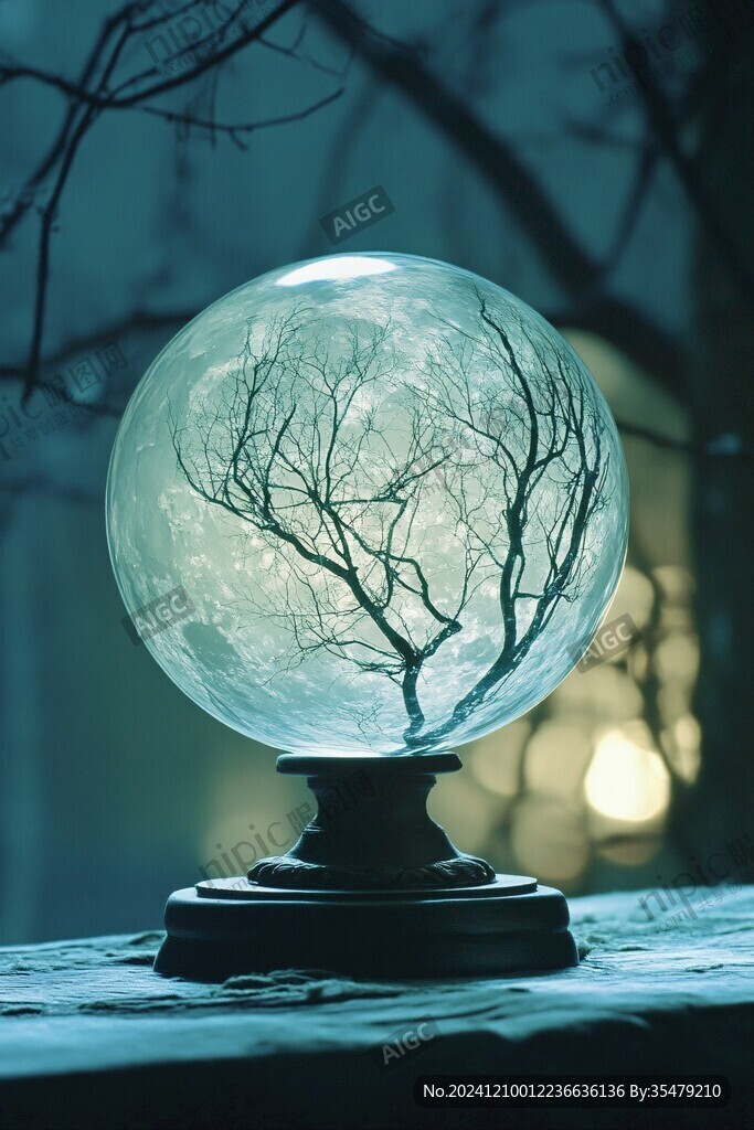 夜景水晶球