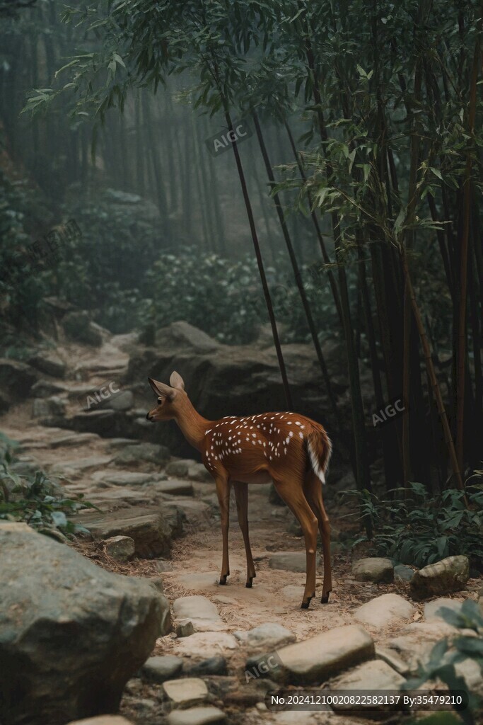 竹林小鹿
