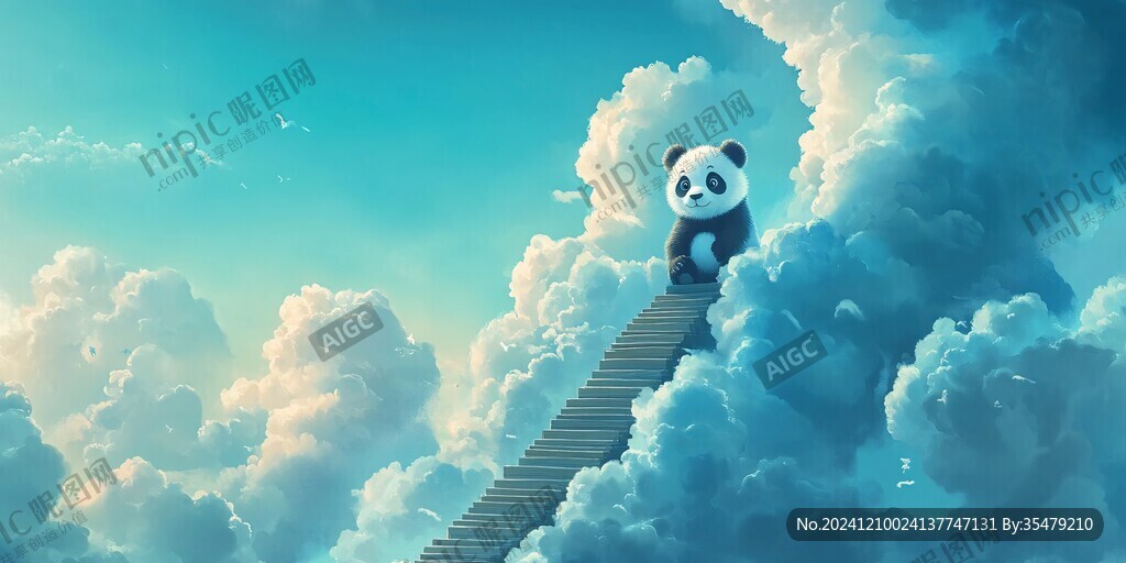 創(chuàng)意熊貓插畫