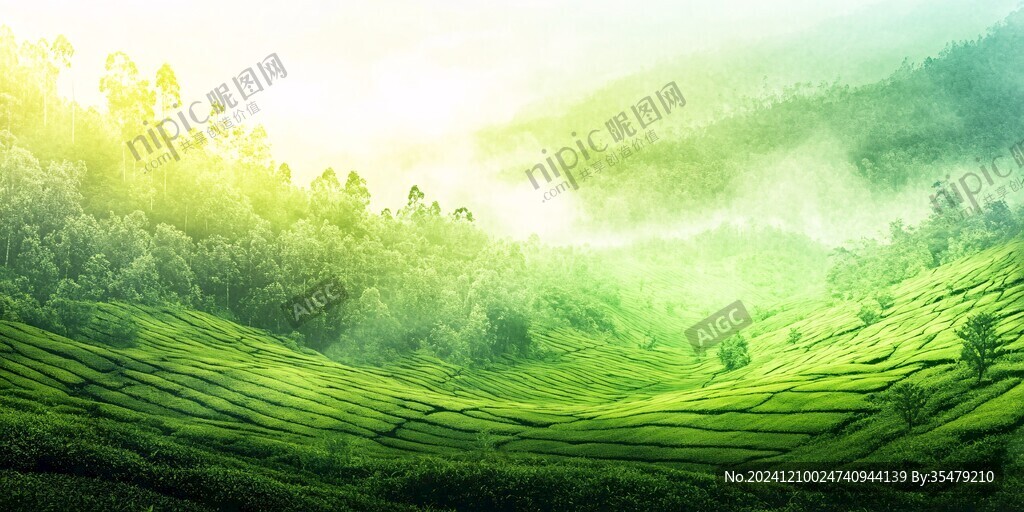 茶山茶園全景