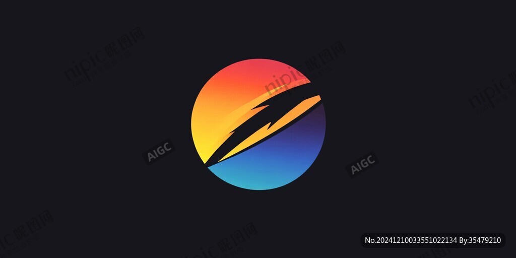 旋轉彩翼logo設計