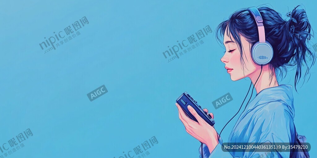 聽(tīng)歌的少女
