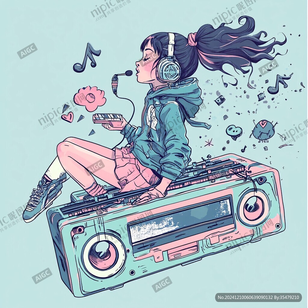 嘻哈插畫潮流插畫