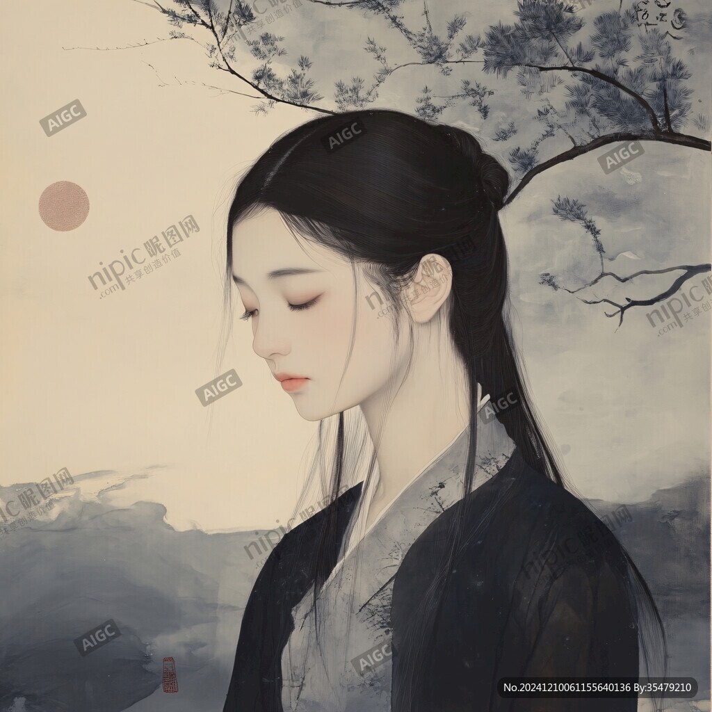 工筆少女