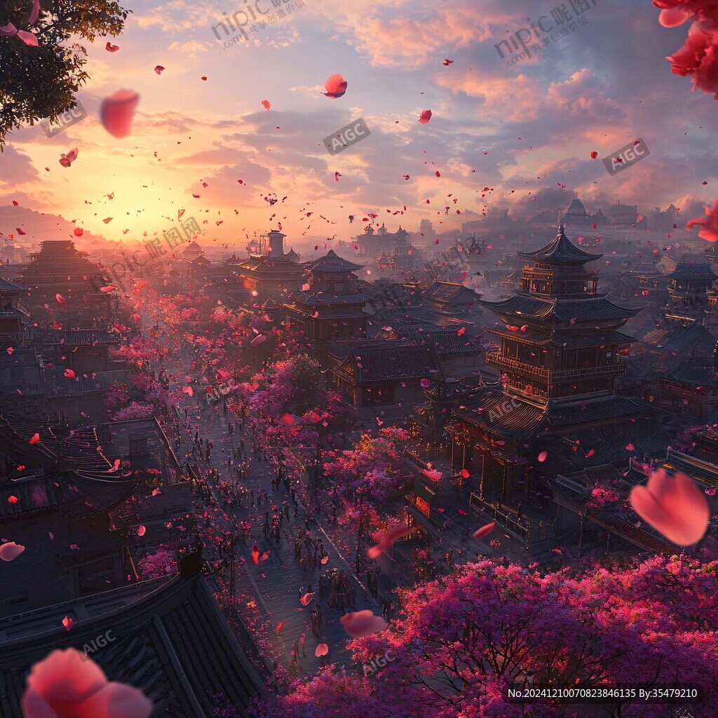 古風場景春暖花開