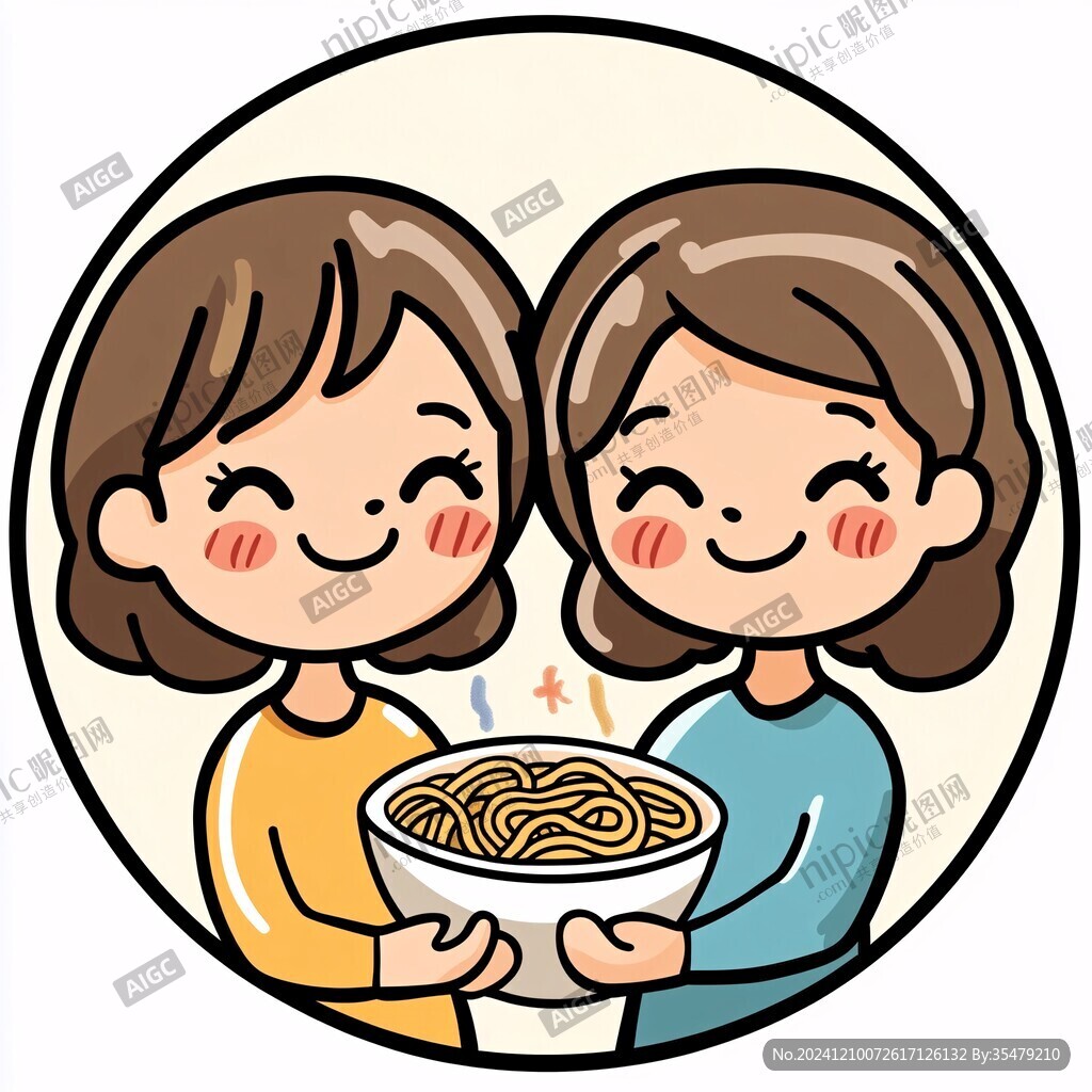 吃面插圖