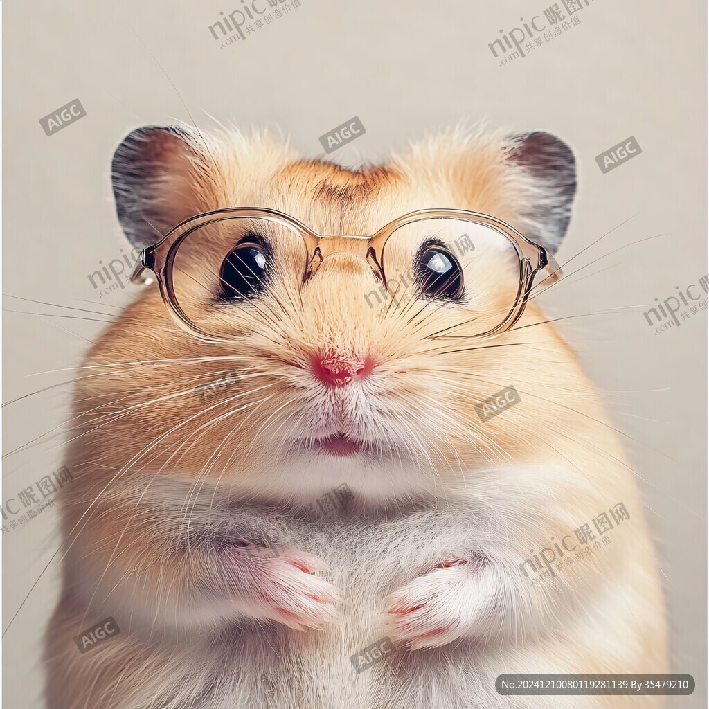 戴眼鏡的倉鼠