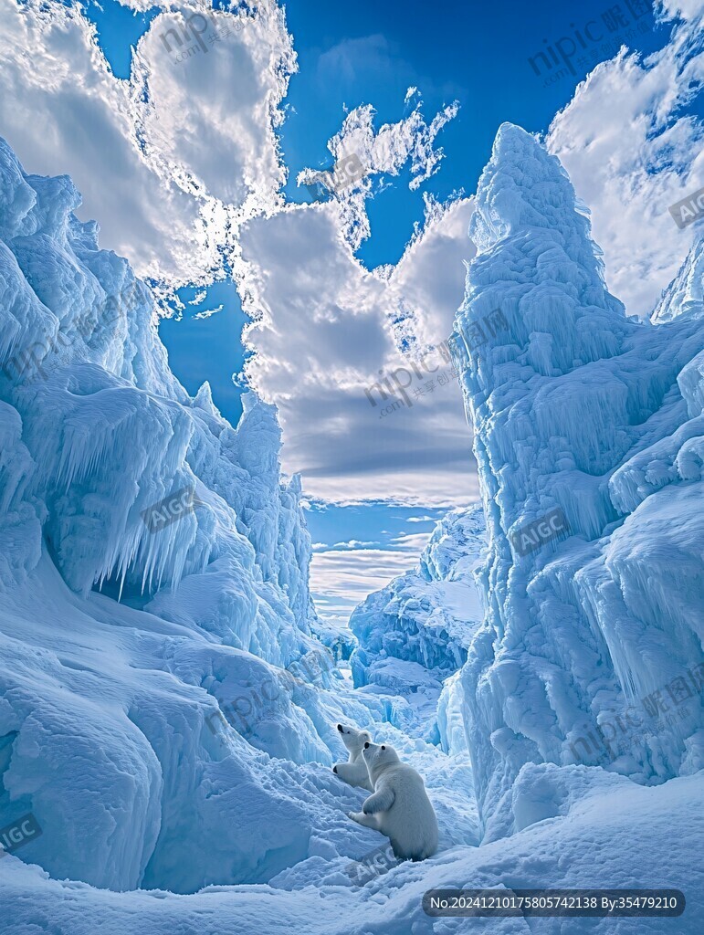 冰雪世界立體畫