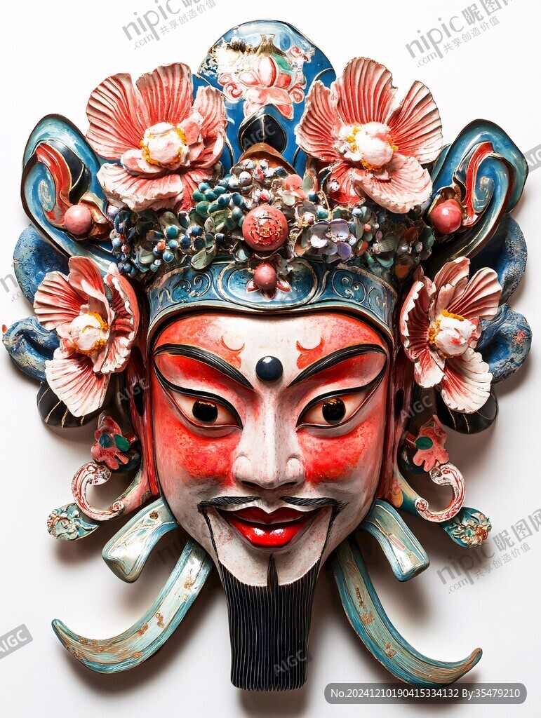 花臉面具川劇工藝品