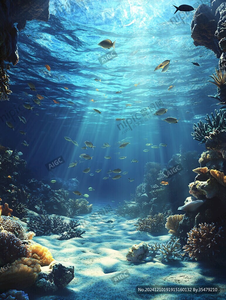 海底世界3d立體背景