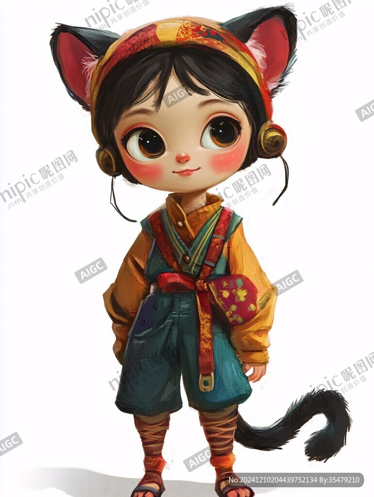 q版納西族女孩