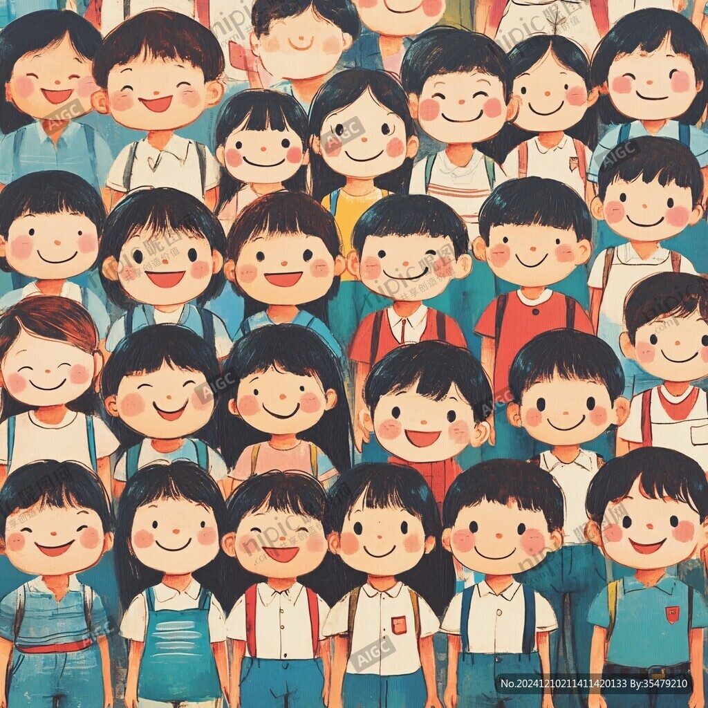 學(xué)生插畫圖案